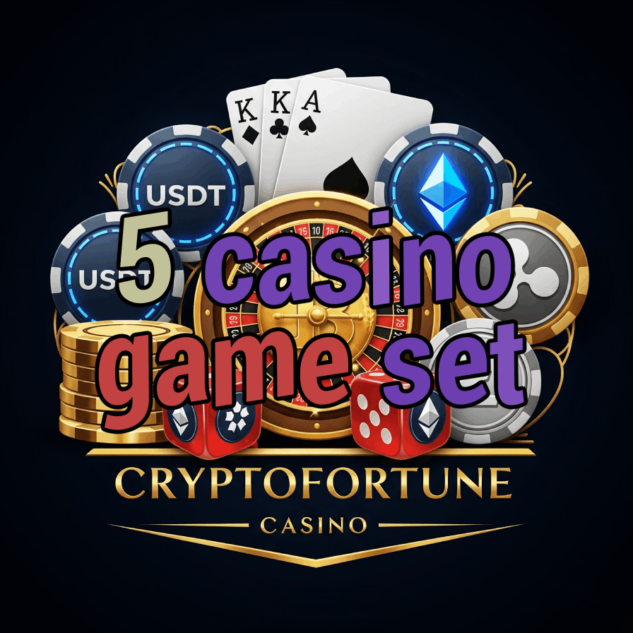5 Casino Game Set - Complete Home Casino Kit